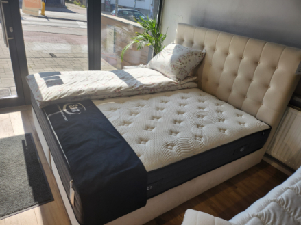 Łóżko tapicerowane Croatia 180x200 Boxspring, welur | Ekspozycja