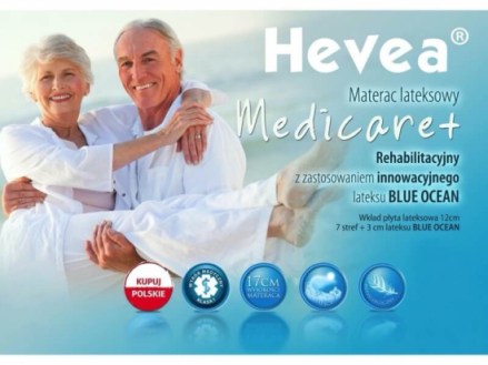 Materac lateksowy Hevea Family Medicare +